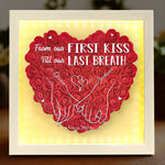 Wrapped In Your Love - Couple Personalized Custom Flower Shadow Box With LED - Gift For Couple