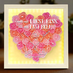 Wrapped In Your Love - Couple Personalized Custom Flower Shadow Box With LED - Gift For Couple