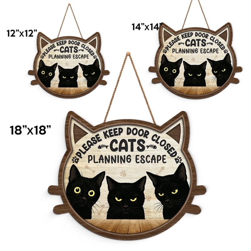 Whiskers Over Rules - Cat Home Decor Wood Sign - House Warming Gift For Cat Lovers