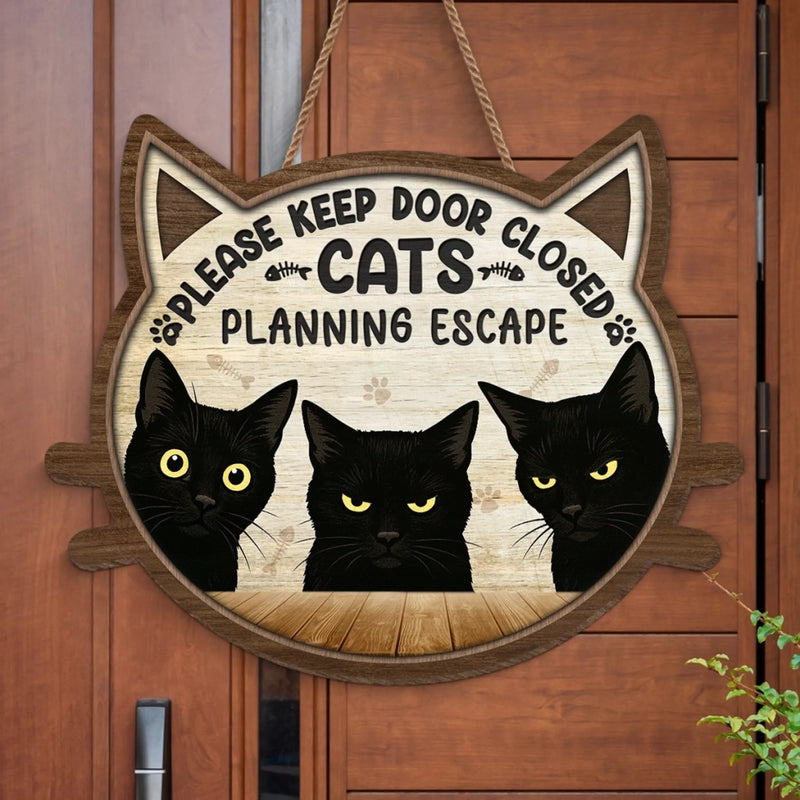 Whiskers Over Rules - Cat Home Decor Wood Sign - House Warming Gift For Pet Owners, Pet Lovers