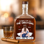 Cheers To The Wild Nights - Couple Personalized Custom Whiskey Bottle - Gift For Husband Wife, Anniversary