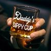 Daddy's Sippy Cup - Family Whiskey Glass - Gift For Dad, Grandpa