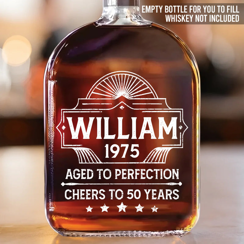 My Classic, My Love - Couple Personalized Custom Whiskey Bottle - Birthday, Anniversary Gift For Husband