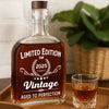 À la santé du meilleur partenaire de tous les temps ! Bouteille de whisky personnalisée pour couple ! Cadeau d'anniversaire pour mari