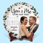 Custom Photo You And Me Always - Couple Personalized Custom Ceramic Plate - Gift For Husband, Wife, Couple