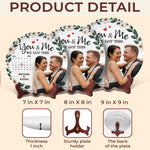 Custom Photo You And Me Always - Couple Personalized Custom Ceramic Plate - Gift For Husband, Wife, Couple
