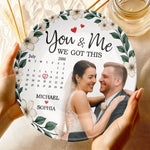 Custom Photo You And Me Always - Couple Personalized Custom Ceramic Plate - Gift For Husband, Wife, Couple