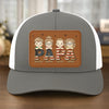 Papa Of Legends - Casquette personnalisée en cuir avec patch en maille - 4 juillet, cadeau pour papa et grand-père