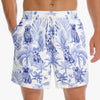 Restez attentif aux animaux, restez tropical ! Short de plage hawaïen personnalisé pour homme, motif tropical Aloha, idéal pour les vacances d'été, pour les propriétaires et les amoureux des animaux.