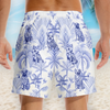 Stay Pawsitive, Stay Tropical - Dog Personalized Custom Tropical Hawaiian Aloha Men Beach Shorts - Summer Vacation Gift For Pet Owners, Pet Lovers