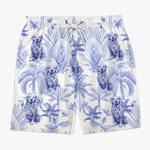 Restez attentif aux animaux, restez tropical ! Short de plage hawaïen personnalisé pour homme, motif tropical Aloha, idéal pour les vacances d'été, pour les propriétaires et les amoureux des animaux.