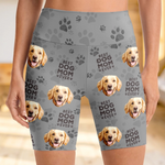 Custom Photo Spoiling My Pup Is My Cardio - Dog & Cat Personalized Custom Biker Leggings - Gifts For Dog Lovers, Mom