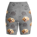 Custom Photo Spoiling My Pup Is My Cardio - Dog & Cat Personalized Custom Biker Leggings - Gifts For Dog Lovers, Mom