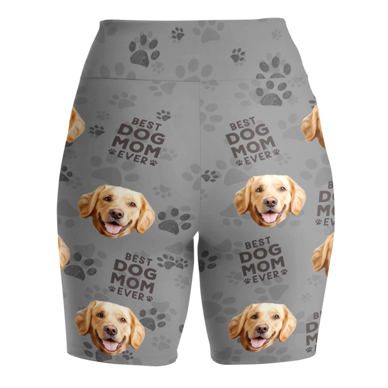 Custom Photo Spoiling My Pup Is My Cardio - Dog & Cat Personalized Custom Biker Leggings - Gifts For Pet Owners, Pet Lovers