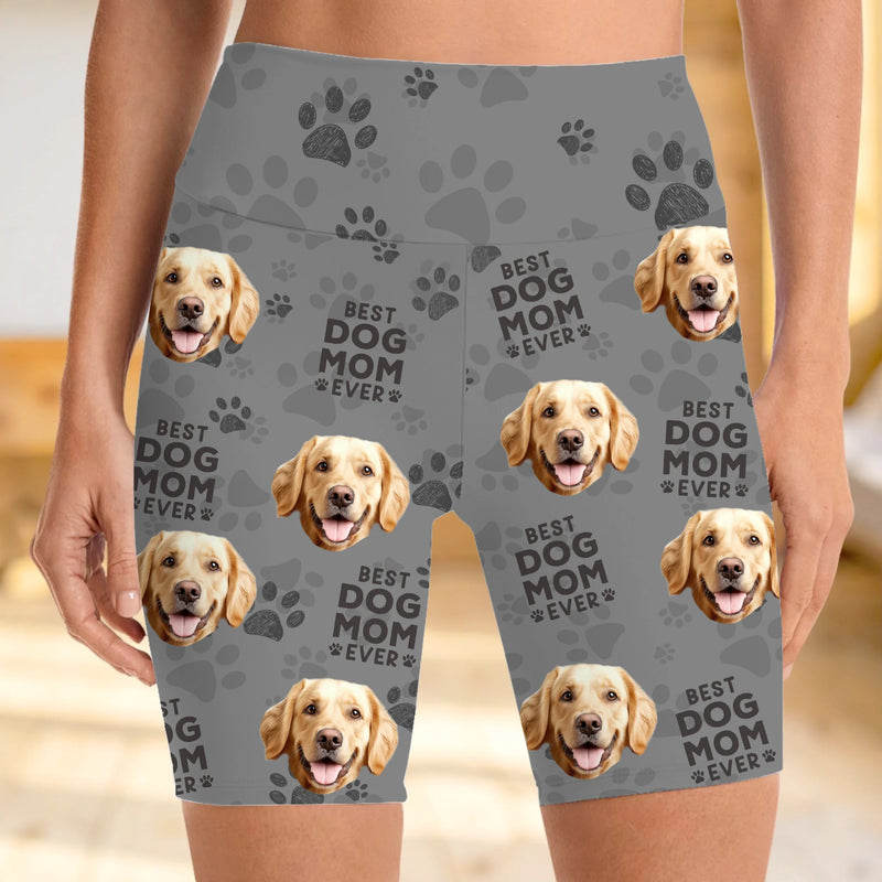 Custom Photo Spoiling My Pup Is My Cardio - Dog & Cat Personalized Custom Biker Leggings - Gifts For Pet Owners, Pet Lovers