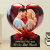 Custom Photo From Our First Kiss, Till Our Last Breath - Couple Personalized Custom Acrylic Plaque Custom Shape - Gift For Husband Wife, Anniversary