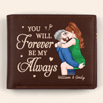 Better With You - Couple Personalized Custom Double-Sided Printed Leather Wallet - Gift For Husband Wife, Anniversary