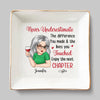 Chapter Closed, Legend Unlocked - Coworker Personalized Custom Jewelry Dish - Appreciation, Retirement Gift For Coworkers, Work Friends, Colleagues