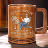 Des délais aux lignes de vie, bravo ! Tasse en bois personnalisée pour collègue ! Cadeau d'appréciation et de départ à la retraite pour collègues, collègues de travail et collègues.