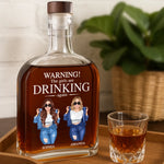 The Girls Are Drinking Again - Bestie Personalized Custom Whiskey Bottle - Gift For Best Friends, BFF, Sisters