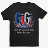 Proud Gigi Vibes - T-shirt unisexe personnalisé pour la famille, t-shirt premium, sweat à capuche - 4 juillet, cadeau pour maman, grand-mère