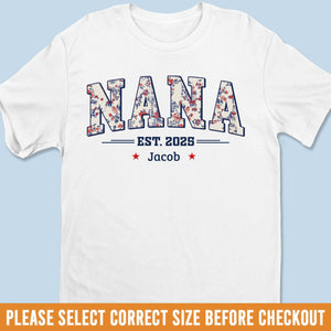Meilleure grand-mère de tous les temps - T-shirt unisexe personnalisé pour la famille, t-shirt premium, sweat à capuche - 4 juillet, cadeau pour maman, grand-mère