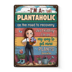 Planting Is Healing - Family Personalized Custom Home Decor Metal Sign - Gift For Yourself, Best Friends, Siblings, Family Members, Gardening Lovers