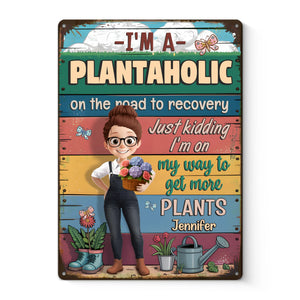 Planter, c'est guérir - Plaque en métal personnalisée pour la décoration intérieure de votre famille - Cadeau pour vous-même, vos meilleurs amis, vos frères et sœurs, votre famille et les amateurs de jardinage
