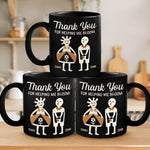 Thank You For Helping Me Bloom - Couple Personalized Custom Black Mug - Gift For Couple
