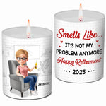 Custom Smokeless Scented Candle - Personalized Retirement Gifts For Coworkers - Off The Clock Life