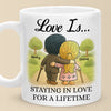 Mug - Cadeaux d'anniversaire de mariage personnalisés pour mari et femme, lui et elle - Vieillir ensemble, cadeaux d'anniversaire de couple pour lui et elle