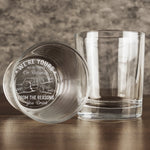 Custom Whiskey Glass - Personalized Father's Day Birthday Gifts For Dad, Grandpa - From The Reasons You Drink