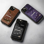 Custom Leather Flip Wallet Phone Case - Personalized Birthday Gifts For Grandma, Mom - Keep Loved Ones Close Always