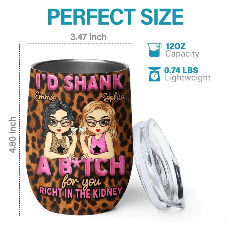 Custom Wine Tumbler - Personalized Gifts For Women - Besties For Every Adventure