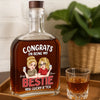 Custom Whiskey Bottle - Personalized Best Friend Birthday Gifts For Women - World’s Okayest Best Friend