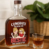 Bouteille de whisky personnalisée - Cadeaux d'anniversaire personnalisés pour femmes - La meilleure amie du monde