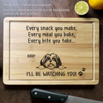 Every Snack You Make, I’ll Be Watching You - Dog Personalized Custom Engraved Wooden Cutting Board - Gift For Dog Lovers