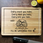 You Make It, I Watch It - Dog Personalized Custom Engraved Wooden Cutting Board - Gift For Dog Lovers
