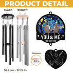 Custom Wind Chime With Acrylic Charms - Personalized Anniversary Wedding Gifts For Husband And Wife, Him And Her - Forever Your Plus One