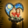 Custom Wood And Acrylic Night Light - Personalized Anniversary Wedding Gifts For Husband And Wife, Him And Her - Together, Always And Forever