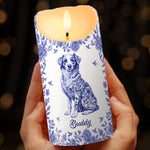 Custom LED Candle - Personalized Birthday Gifts For Dog Lovers, Dog Dad, Dog Mom - Your Furry Friend Shines