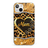 Coque de téléphone transparente personnalisée avec effet gonflé en 3D – Cadeau personnalisé pour la fête des mères, pour maman et grand-mère – Brille comme un diamant