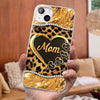 Custom 3D Inflated Effect Printed Clear Phone Case - Personalized Mother's Day Gifts For Mother, Grandmother - Shine Like A Diamond