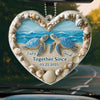 Décoration de voiture personnalisée en acrylique - Cadeaux d'anniversaire de mariage personnalisés pour mari et femme, lui et elle - J'ai trouvé mon âme sœur sous la mer
