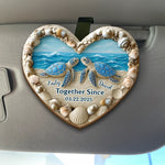 Custom Car Visor Clip - Personalized Anniversary Wedding Gifts For Husband And Wife, Him And Her - Love That’s Wild And Free