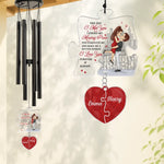Custom Wind Chime With Acrylic Charms - Personalized Anniversary Wedding Gifts For Husband, Wife, Couple - In Every Lifetime, I’d Choose You