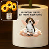Custom Photo Sunflower Lamp Night Light - Personalized Pet Memorial Gifts For Dogs, Cats - Once By My Side Forever In My Heart