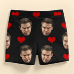 Custom Photo Short Leggings - Personalized Personalized Gifts For Husband And Wife, Him And Her - Wrapped In Your Love