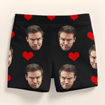 Custom Photo Short Leggings - Personalized Personalized Gifts For Husband And Wife, Him And Her - Wrapped In Your Love