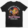 Custom Unisex T-shirt, Premium T-shirt, Hoodie - Personalized Anniversary Wedding Gifts For Husband And Wife, Him And Her - Travel Partners For Life